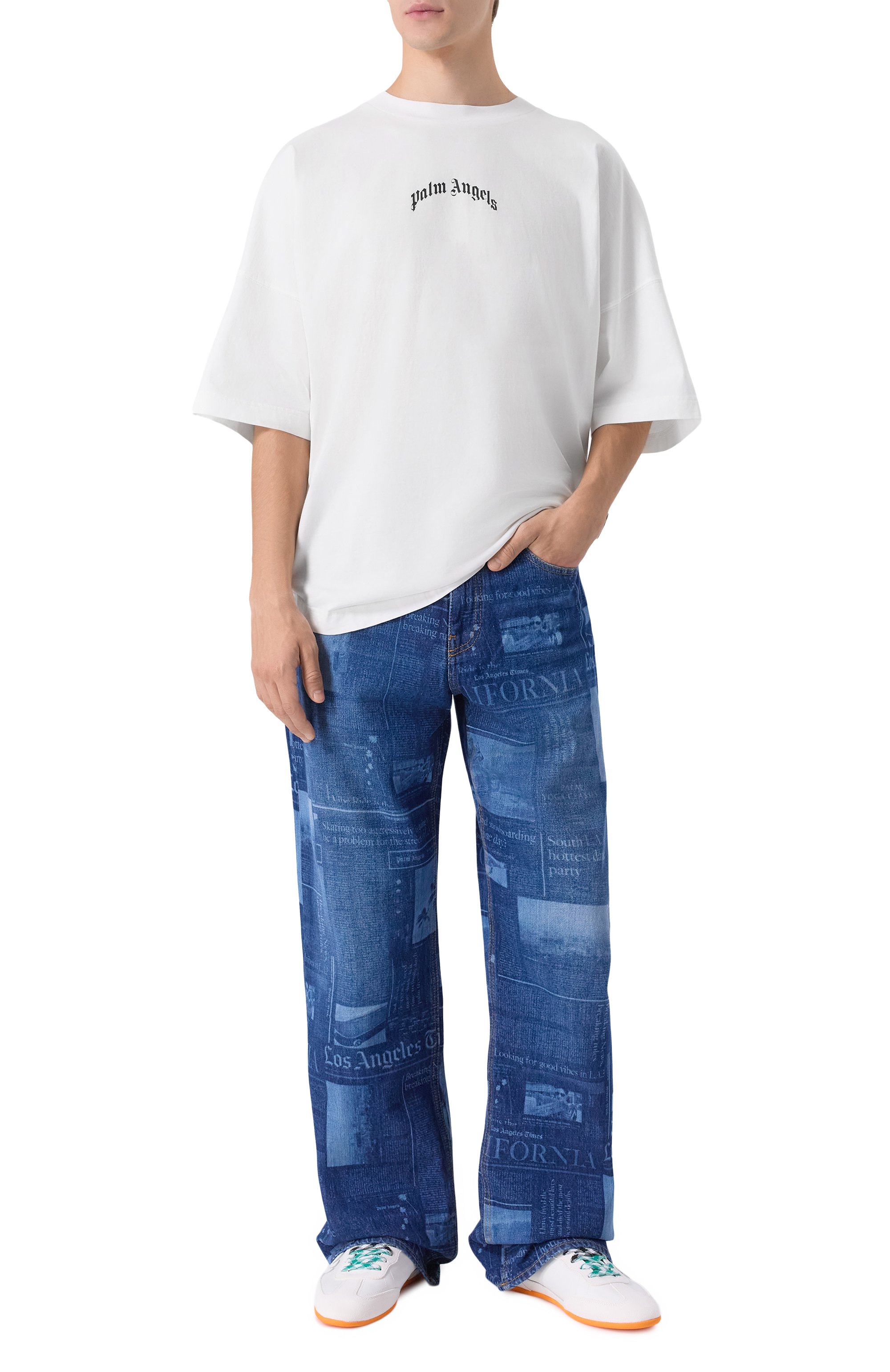 Джинсы PALM ANGELS, арт. PMYA049F25DEN002, фото 2