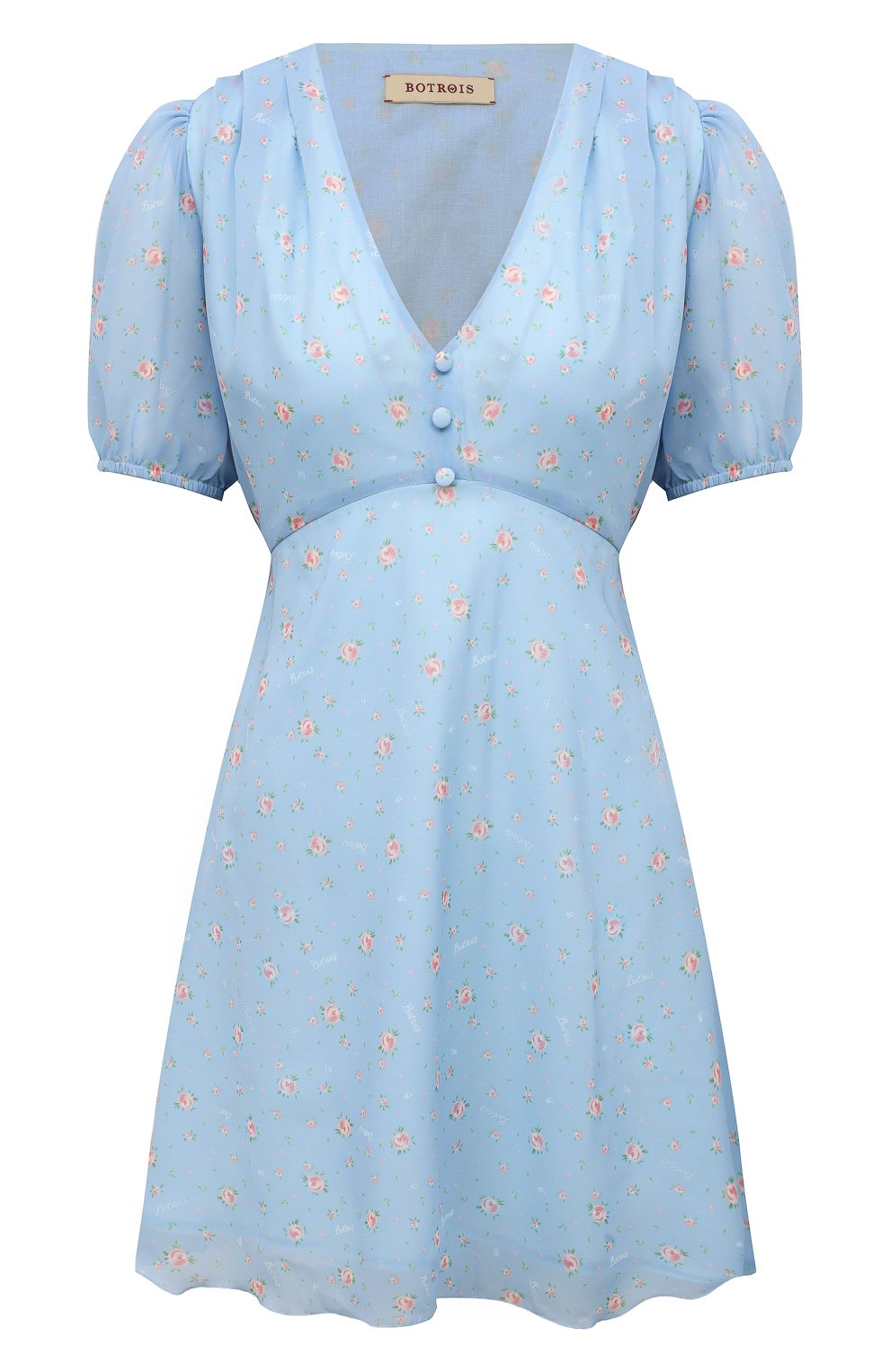 Платье из вискозы BOTROIS голубого цвета по цене 19900 руб., арт. SKU00134021, фото 1 Платье из вискозы BOTROIS, арт. SKU00134021, фото 1
