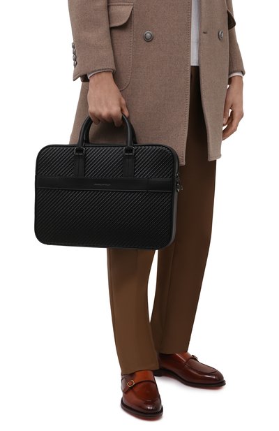 Кожаная сумка для ноутбука ZEGNA, арт. C1782P-LHPTA, фото 2
