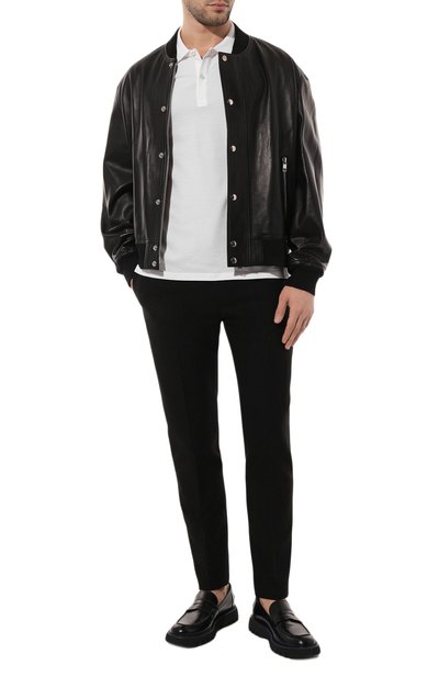 Хлопковое поло ALEXANDER MCQUEEN, арт. 622106/QRX339000, фото 2