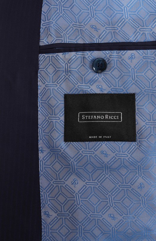 Шерстяной костюм Stefano Ricci M1SF432220/W0024S/64 Синий  M1SF432220/W0024S/64 Фото 9