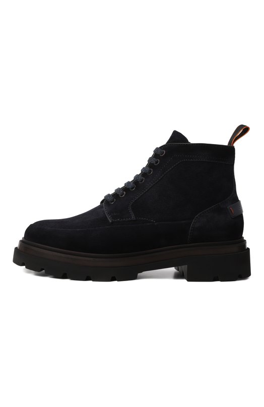 Замшевые ботинки Milano Santoni MGMG17927JK4AEEX Синий  MGMG17927JK4AEEX Фото 4