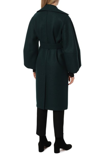 Шерстяное пальто HARRIS WHARF LONDON зеленого цвета по цене 104500 руб., арт. A1530MLK, фото 4 Шерстяное пальто HARRIS WHARF LONDON, арт. A1530MLK, фото 4
