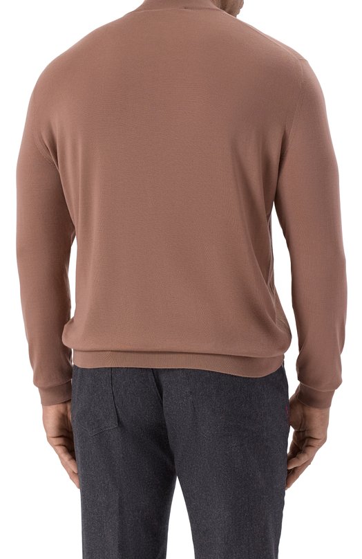 Шерстяная водолазка Kiton UMK08971889 Бежевый  UMK08971889 Фото 4