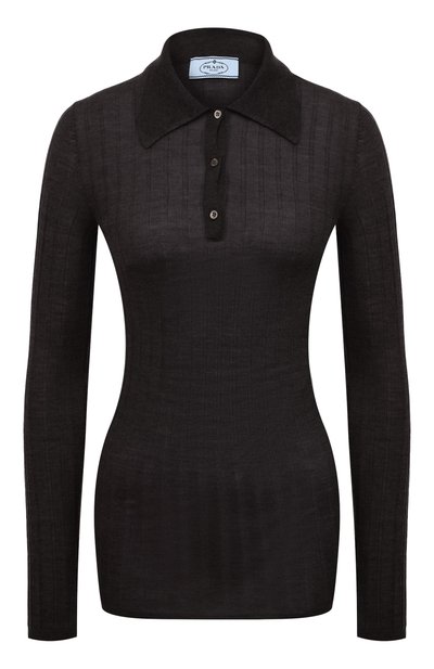 Женский поло из кашемира и шелка PRADA, арт. P24A1O-5U4-F0324-201