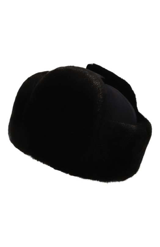 Шапка-ушанка с отделкой из норки VICTORIA KUSENKOVA 339102885157 Синий  339102885157 Фото 2