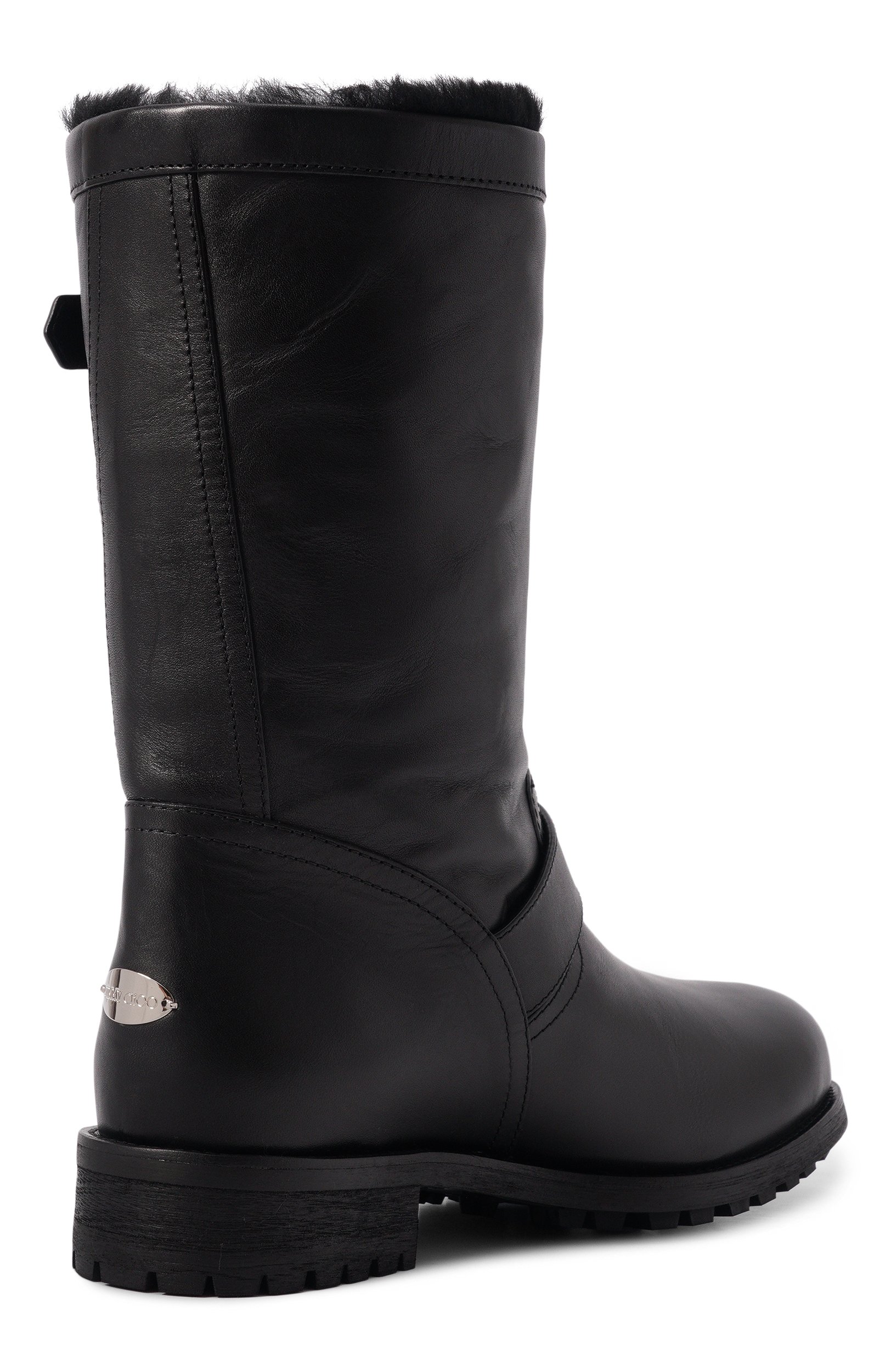 Кожаные ботинки biker JIMMY CHOO черного цвета по цене 165000 руб., арт. BIKERMIDGQM, фото 5 Кожаные ботинки biker JIMMY CHOO, арт. BIKERMIDGQM, фото 5