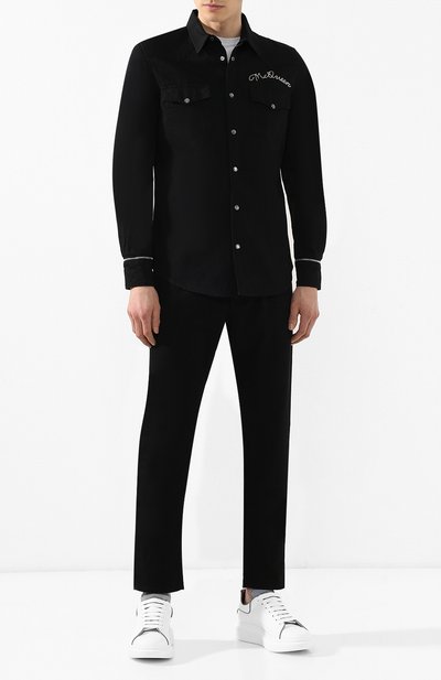 Хлопковая рубашка ALEXANDER MCQUEEN, арт. 558615/QMY40, фото 2