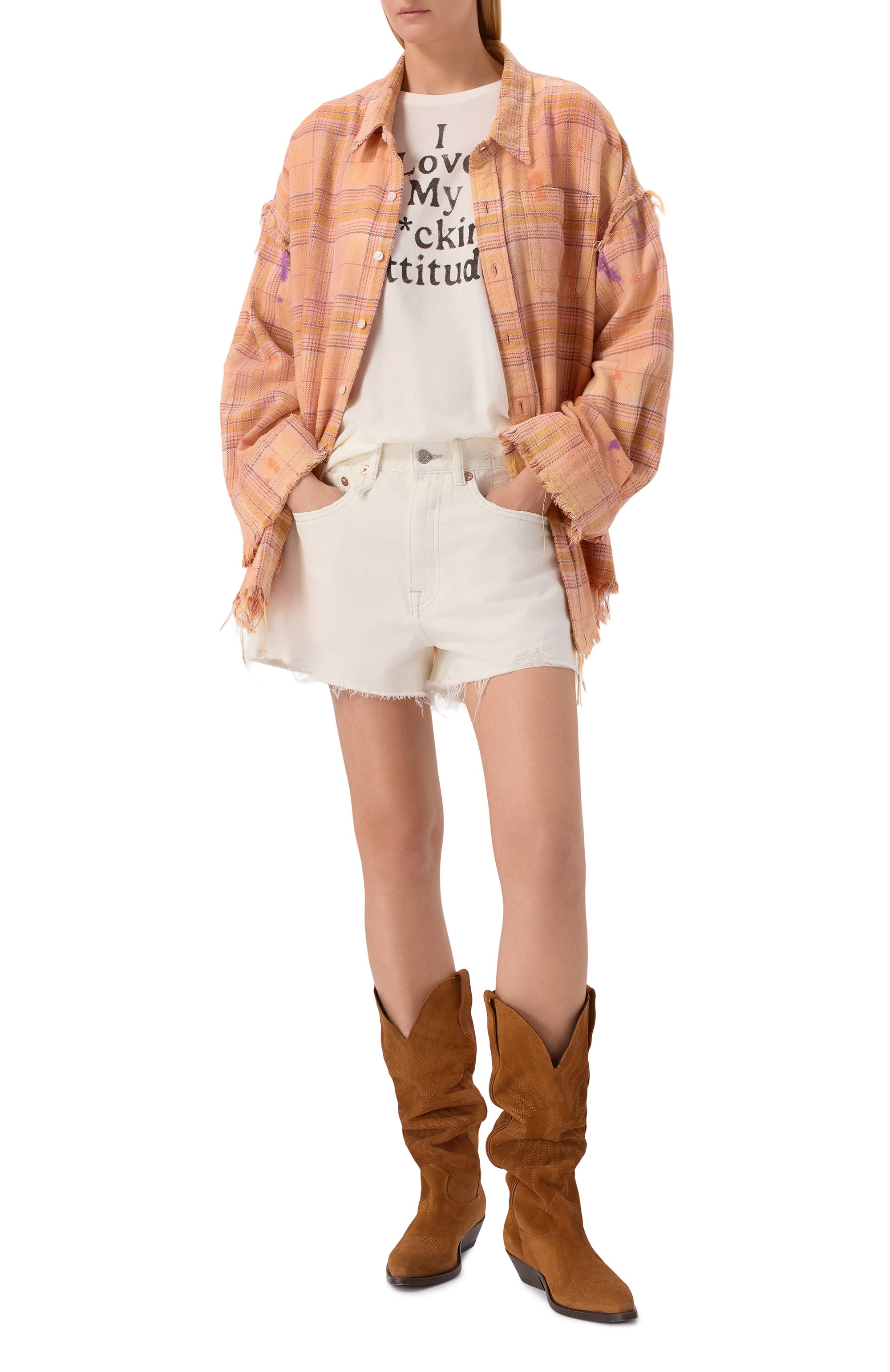 Футболка из хлопка и кашемира R13, арт. R13WK141-K140B, фото 2