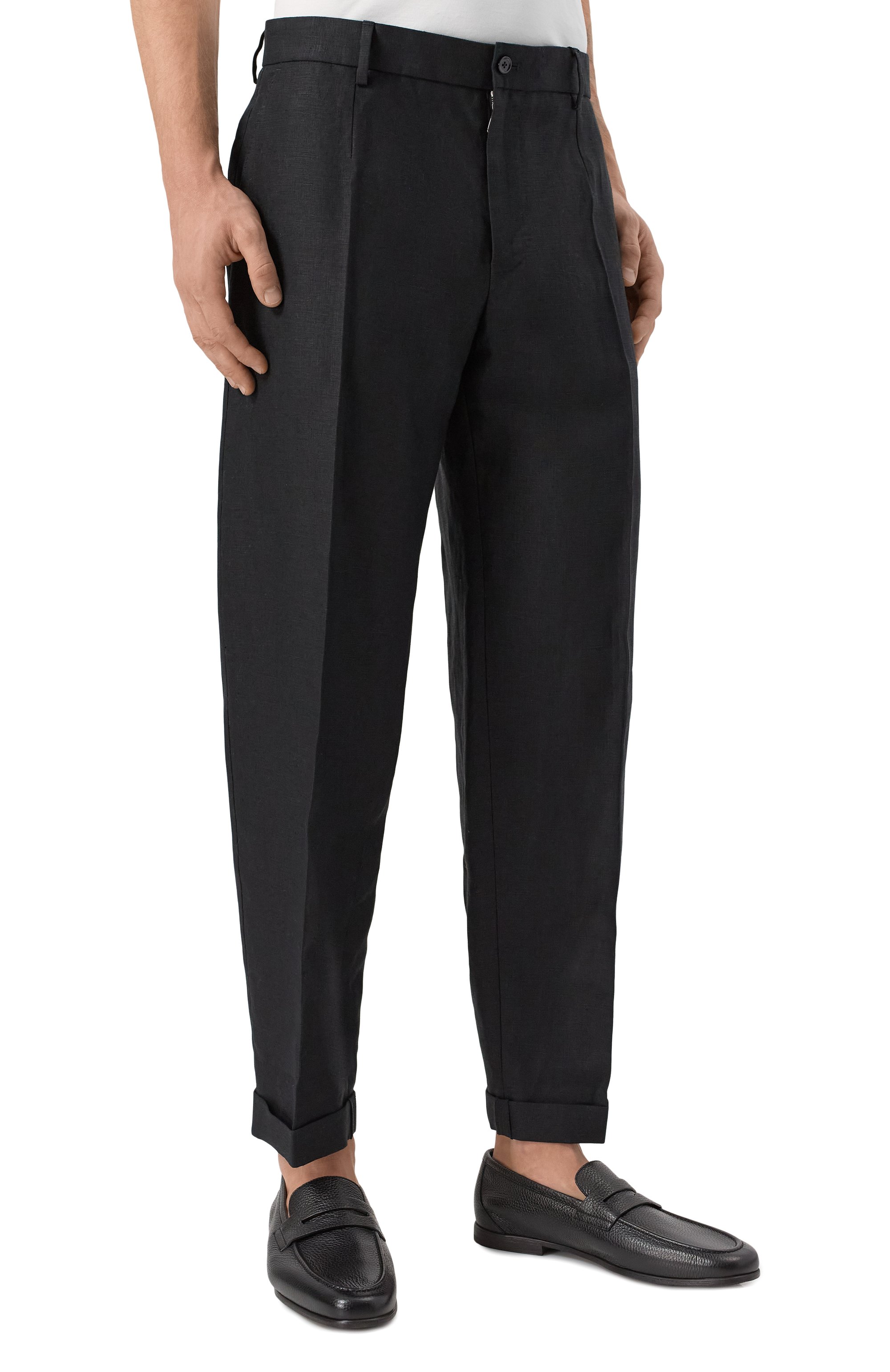 Льняные брюки DOLCE & GABBANA, арт. GP11XT/FU4MC, фото 3