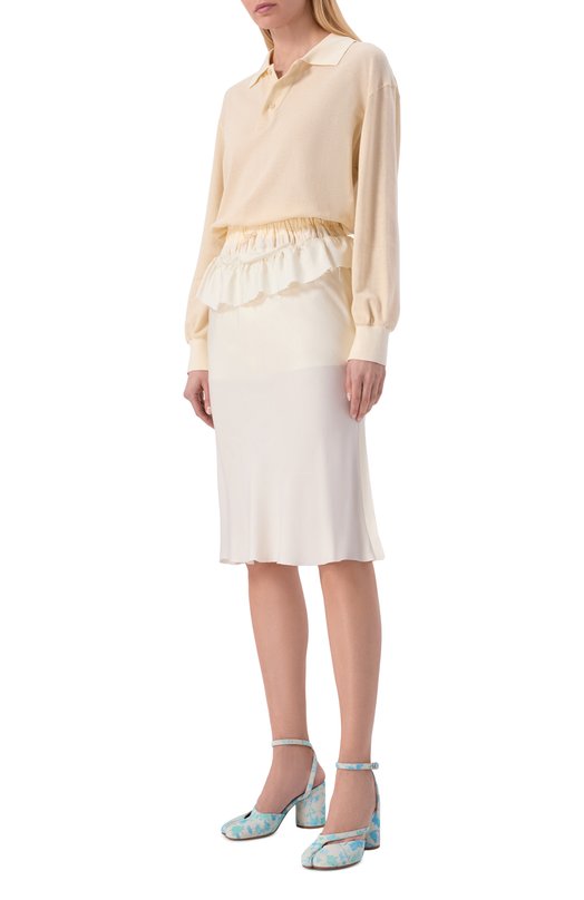 Замшевые туфли Tabi Maison Margiela S58WP0280/P7658 Голубой  S58WP0280/P7658 Фото 3