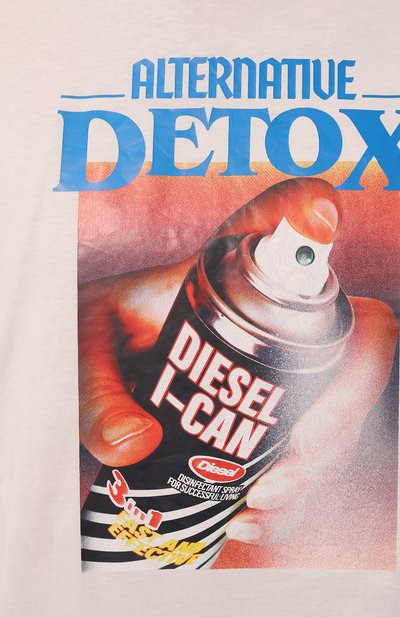 Хлопковая футболка DIESEL, арт. A08639/0CATM, фото 5