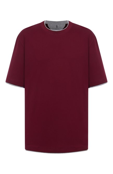 Мужская хлопковая футболка BRUNELLO CUCINELLI, арт. M0B137427W