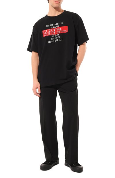 Хлопковая футболка GUCCI, арт. 616036 XJD1E, фото 2