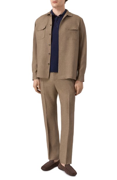 Льняная рубашка CAPOBIANCO, арт. 18M501.LL00., фото 2