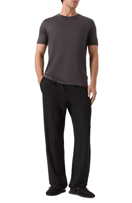 Хлопковая футболка Zimmerli 286-43110 Серый  286-43110 Фото 2