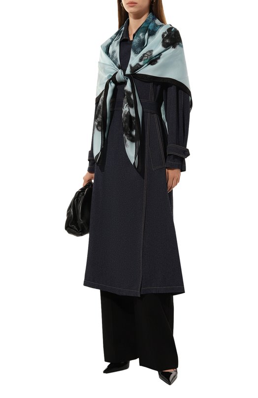 Шелковый платок Giorgio Armani 795300/4F100 Голубой  795300/4F100 Фото 2