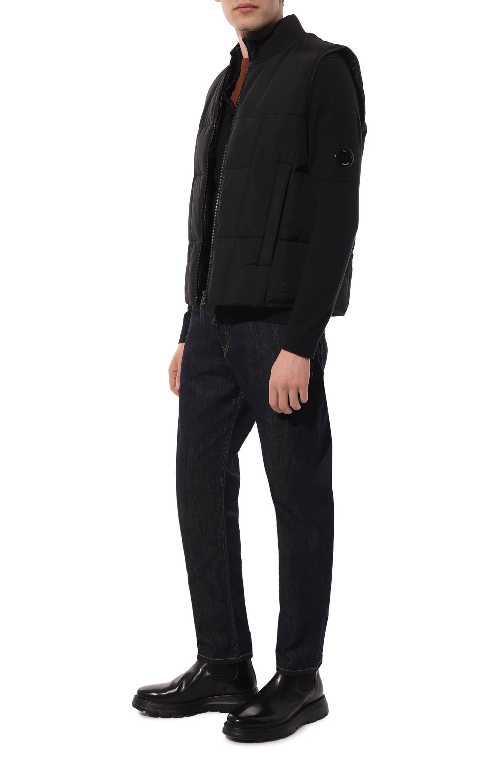 Хлопковый кардиган C.P. COMPANY темно-синего цвета по цене 40900 руб., арт. 14CMKN144A-004037A, фото 2 Хлопковый кардиган C.P. COMPANY, арт. 14CMKN144A-004037A, фото 2