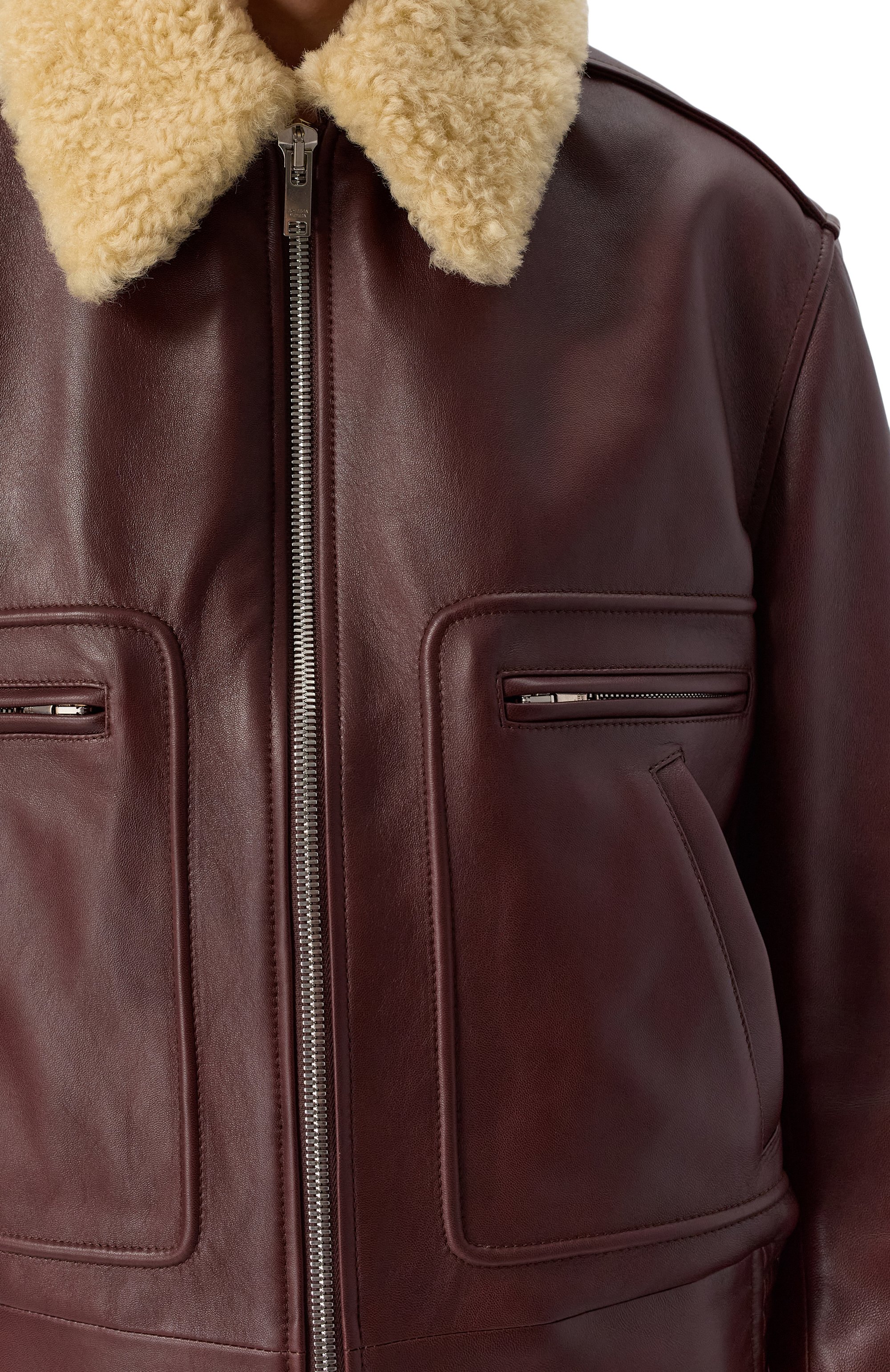 Кожаная куртка BOTTEGA VENETA коричневого цвета по цене 799500 руб., арт. 832380/V5MF0, фото 5 Кожаная куртка BOTTEGA VENETA, арт. 832380/V5MF0, фото 5