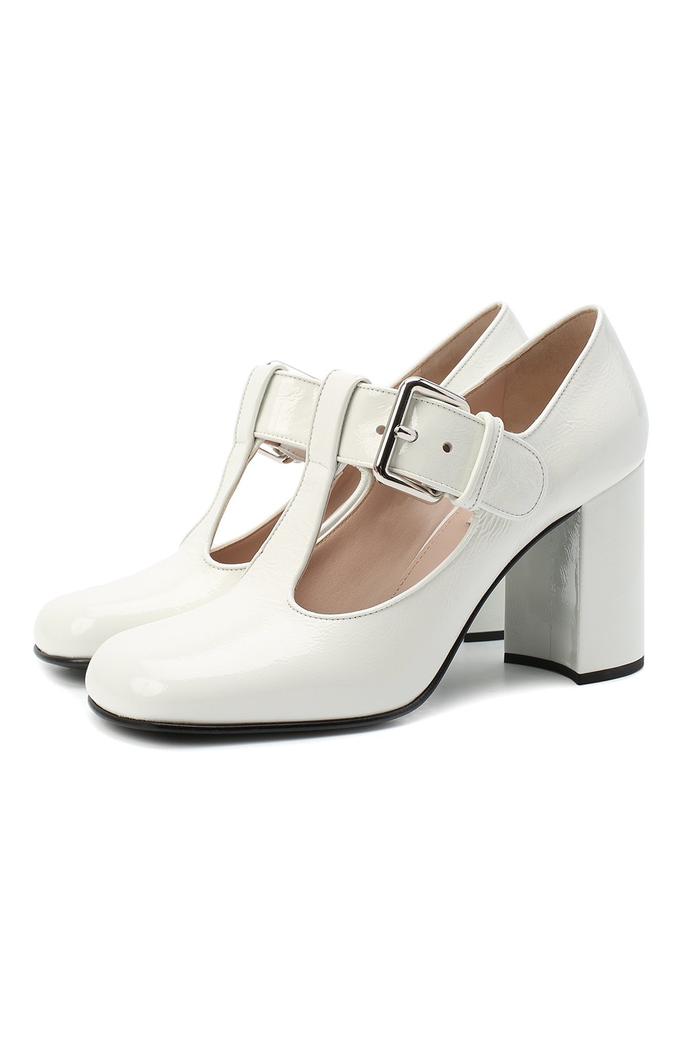 Кожаные туфли MIU MIU, арт. 5I242D-3AQF-F0009-A085, фото 1