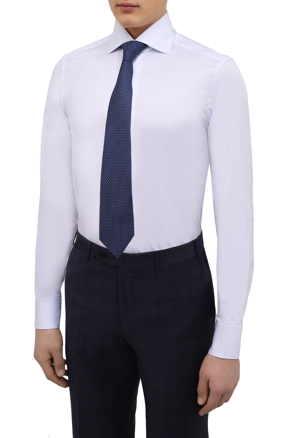 Хлопковая сорочка ZEGNA, арт. 301005/9MS0BA, фото 4