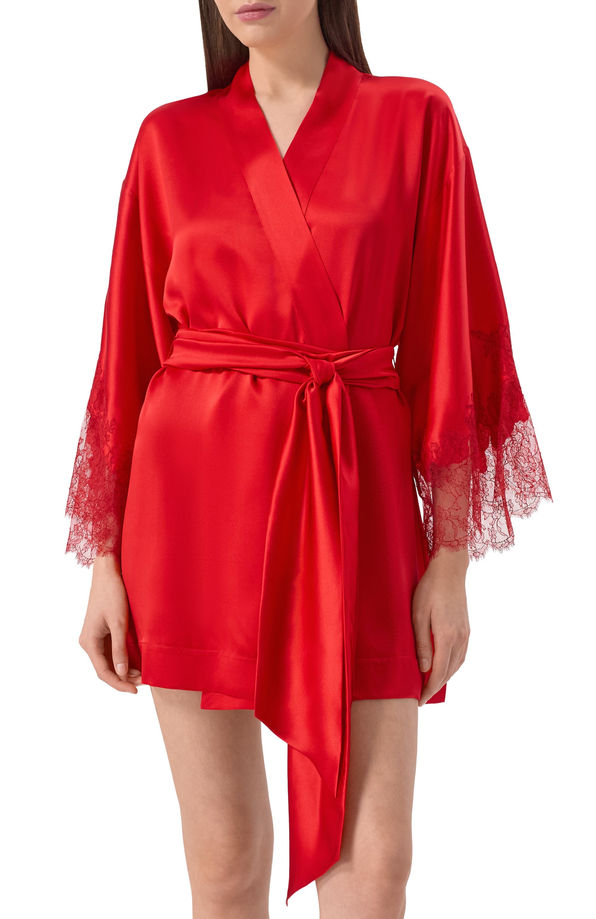 Шелковый халат CARINE GILSON, арт. EL0928DS, фото 3