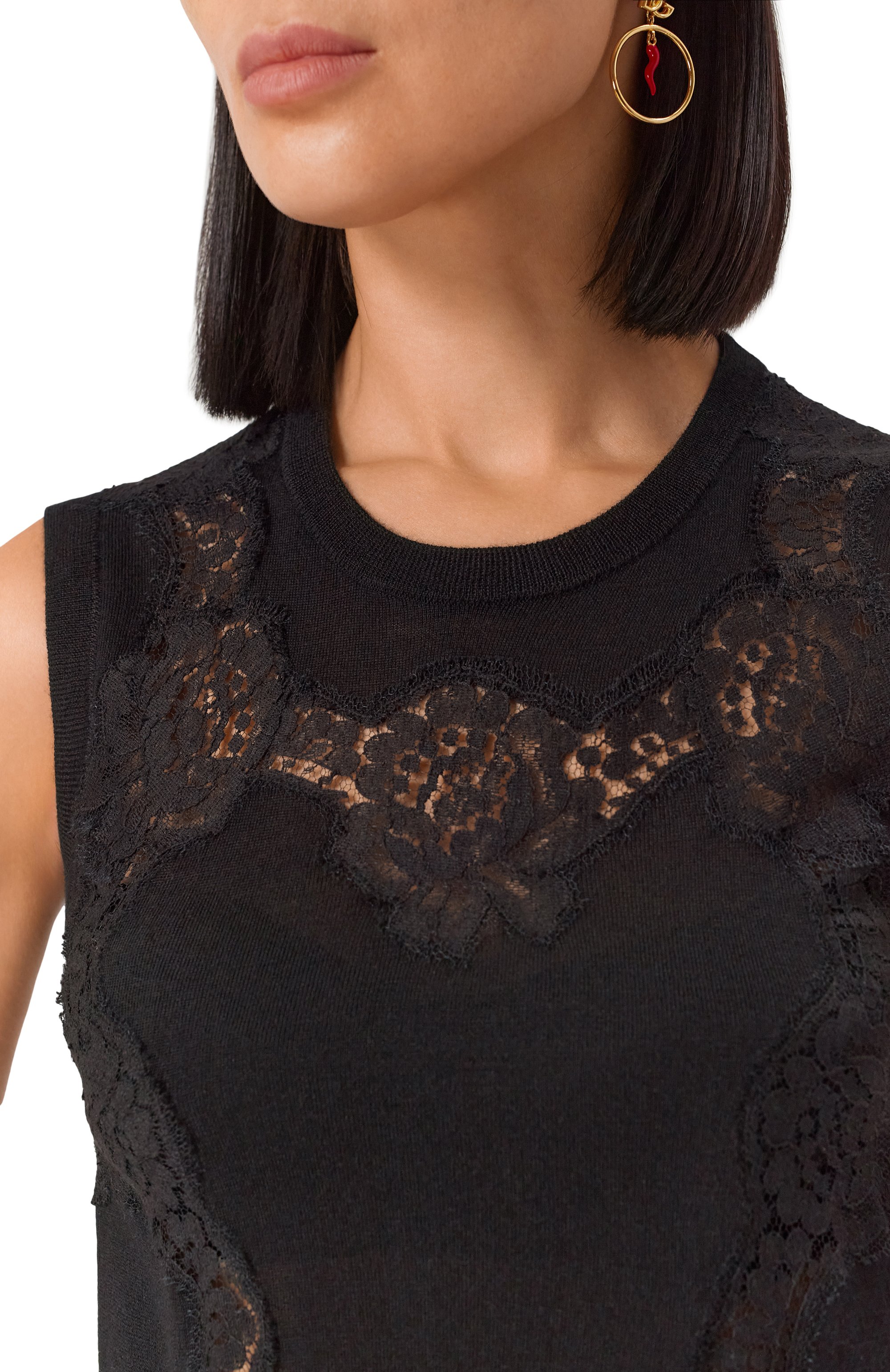 Топ из кашемира и шелка DOLCE & GABBANA, арт. FXJ26T/JEM07, фото 5