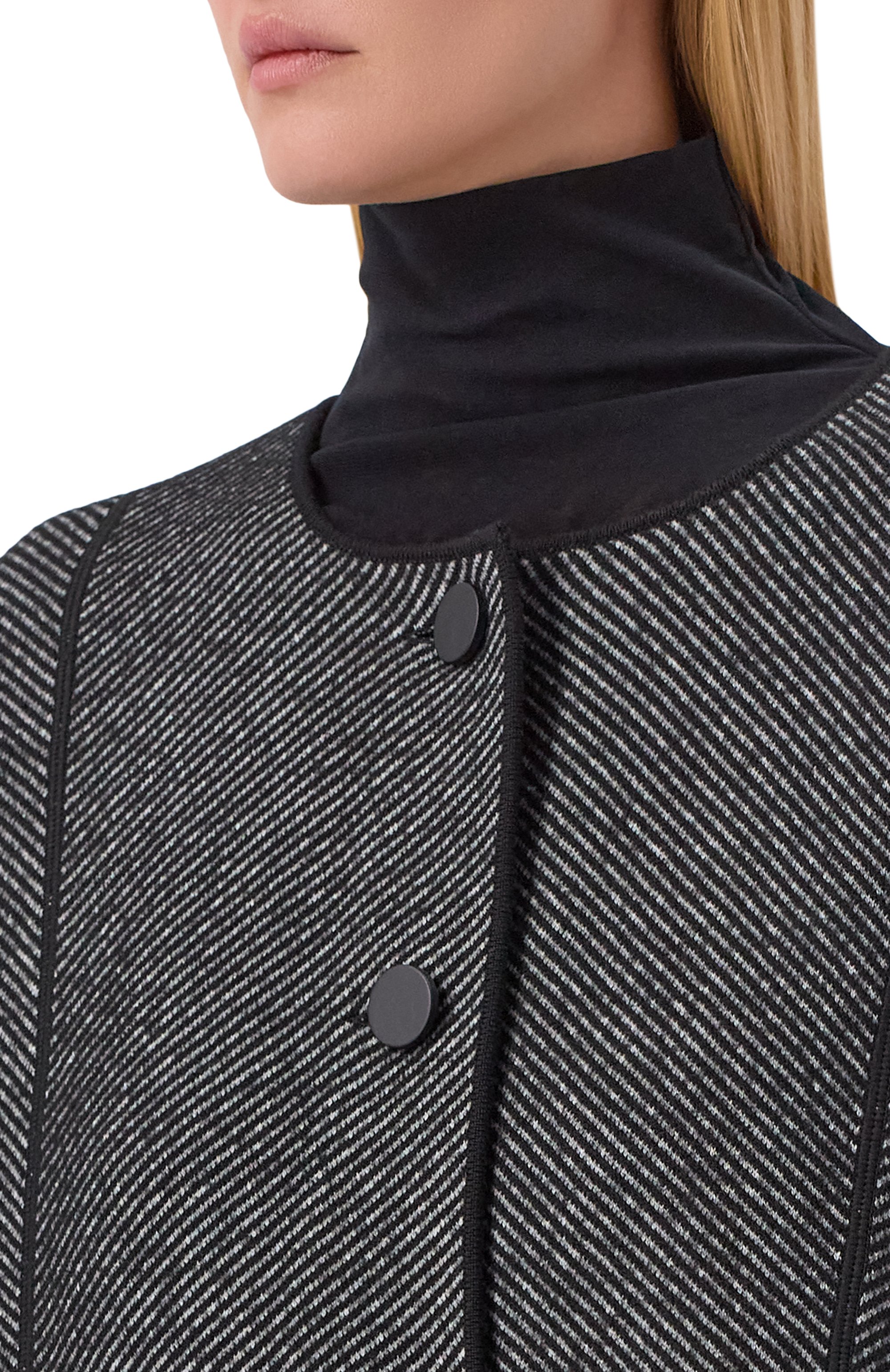 Двустороннее пальто из шерсти и хлопка EMPORIO ARMANI, арт. EW001235/AF18163, фото 5