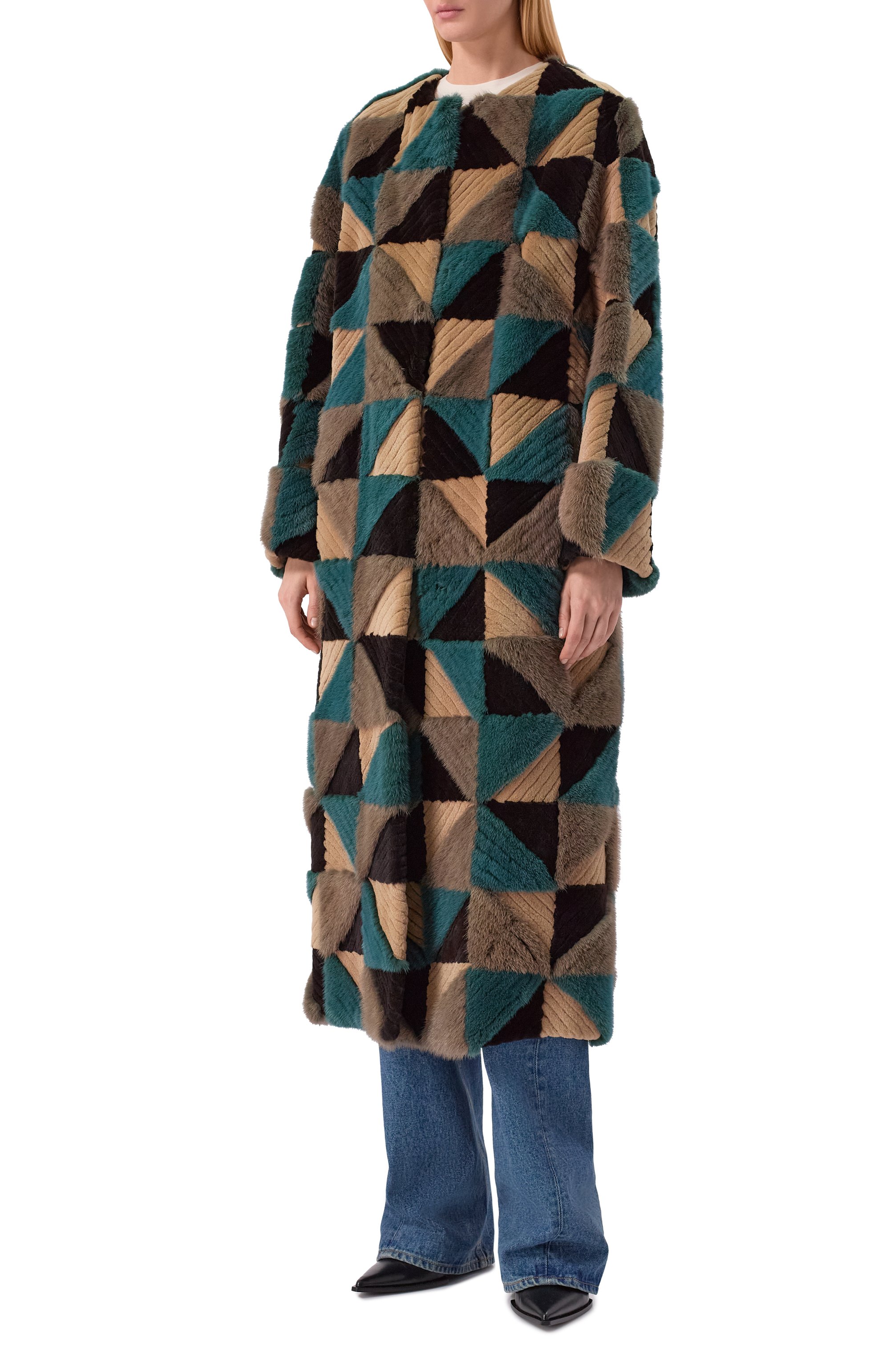 Шуба из норки AKHMADULLINA, арт. 1120.0FC802/F555, фото 3