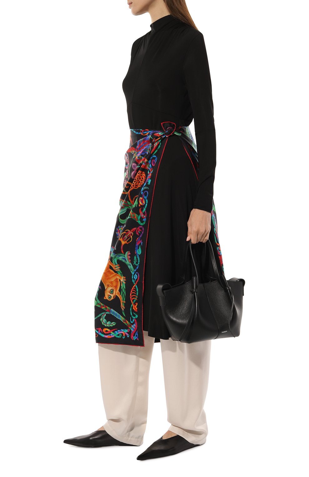 Шелковый платок lemur in black KIRILL OVCHINNIKOV, арт. 90\L, фото 2