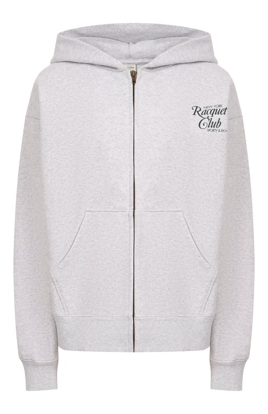 Хлопковая толстовка Sporty and Rich ST08861430GY03 Серый ST08861430GY03