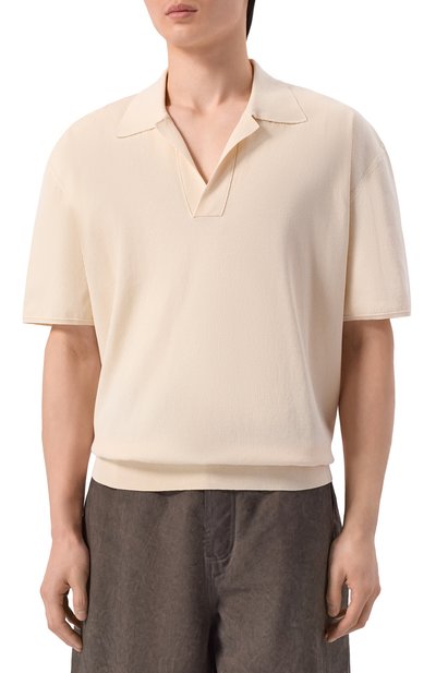 Поло из хлопка и шелка UMA WANG, арт. UK7543, фото 3