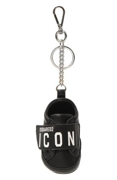 Мужской брелок icon DSQUARED2 черного цвета, арт. KRM0081 34607309 | Фото 1 (Материал сплава: Проставлено; Нос: Не проставлено; Материал: Текстиль, Вискоза, Пластик, Синтетический материал)