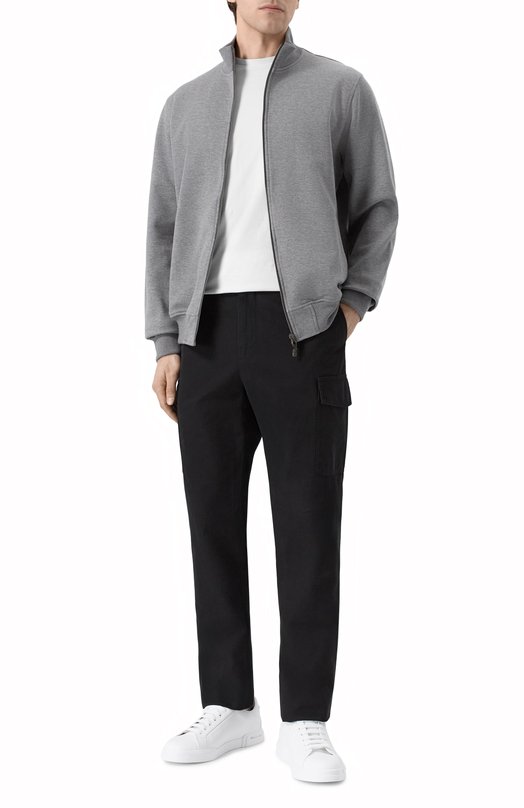 Толстовка из хлопка и кашемира MVST 13M467.VA00.MUST. Серый  13M467.VA00.MUST. Фото 2