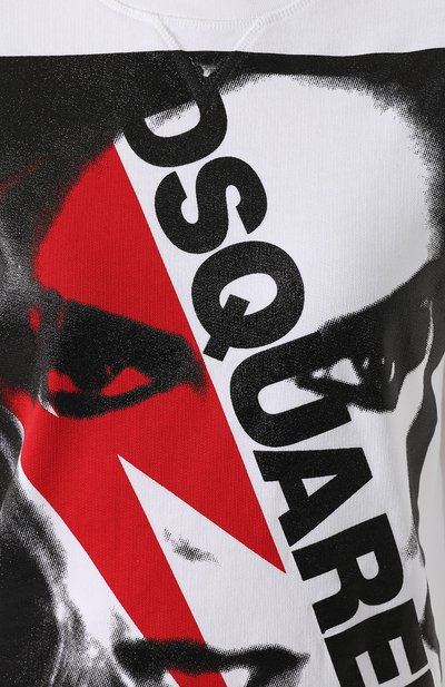 Хлопковый пуловер DSQUARED2 разноцветного цвета по цене 23250 руб., арт. S75GU0192/S25305, фото 5 Хлопковый пуловер DSQUARED2, арт. S75GU0192/S25305, фото 5