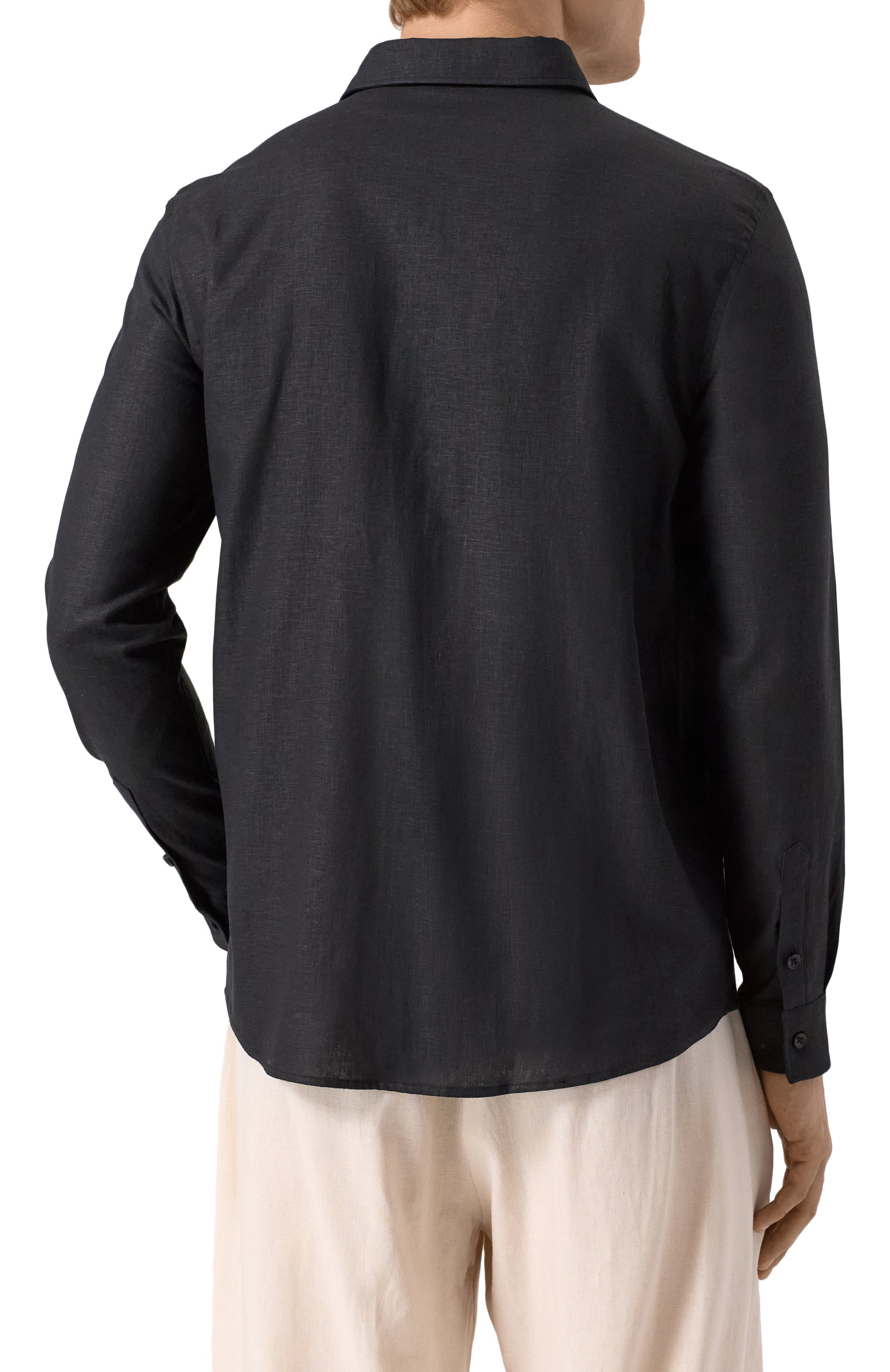 Рубашка изо льна и вискозы HINNOMINATE, арт. HMABM01347, фото 4