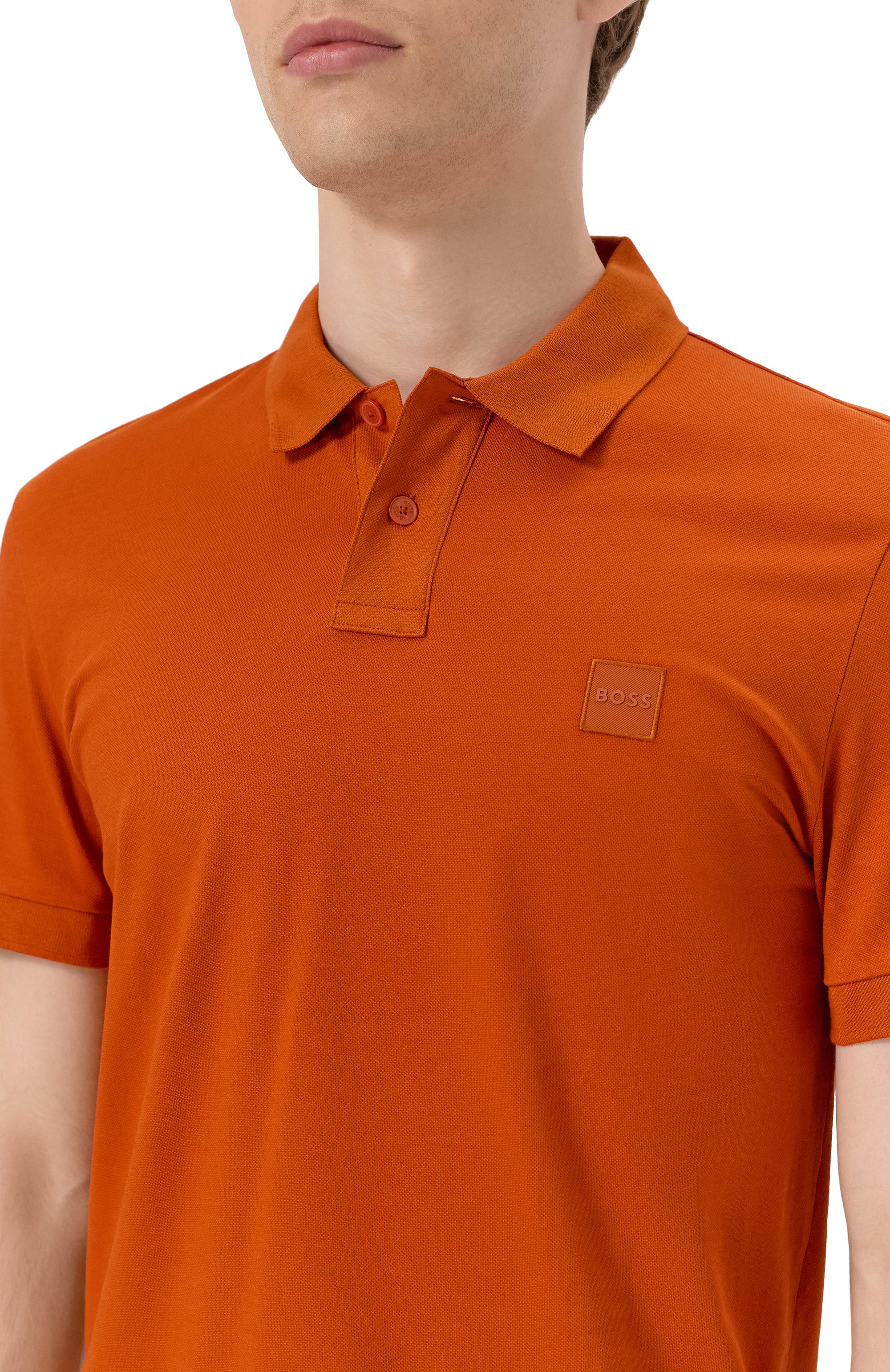 Хлопковое поло BOSS ORANGE, арт. 50507803, фото 5
