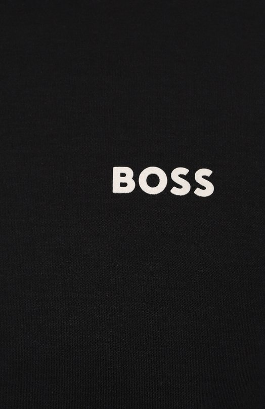 

Хлопковое поло BOSS Green, Синий