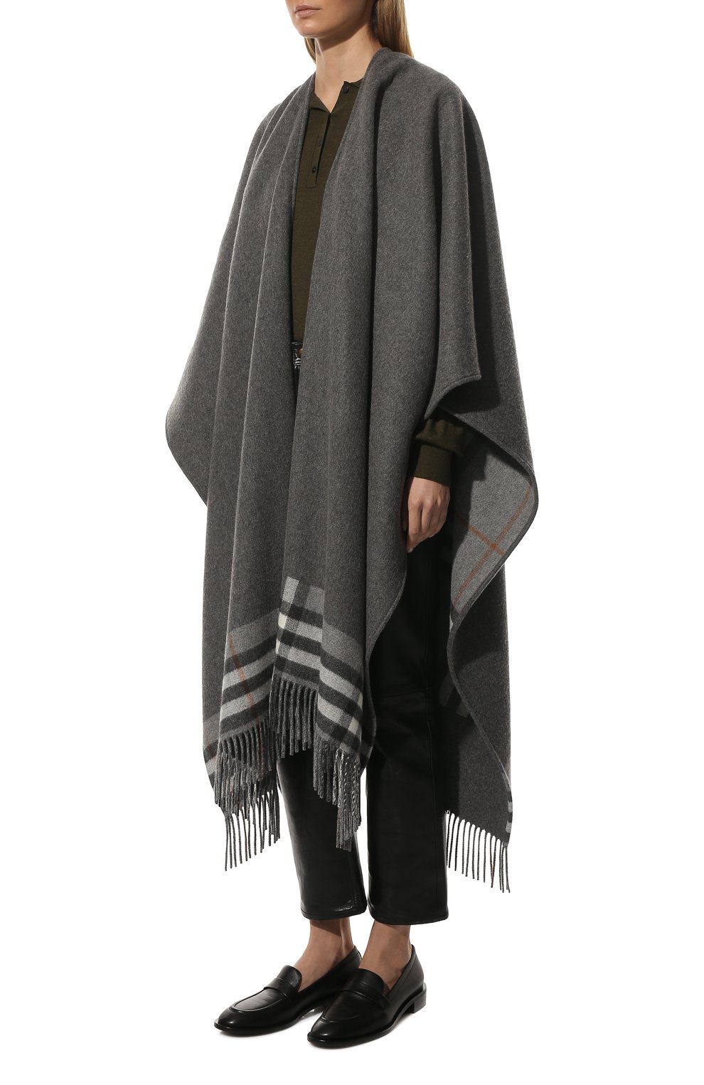 Накидка из смеси шерсти и кашемира BURBERRY, арт. 8047594, фото 3