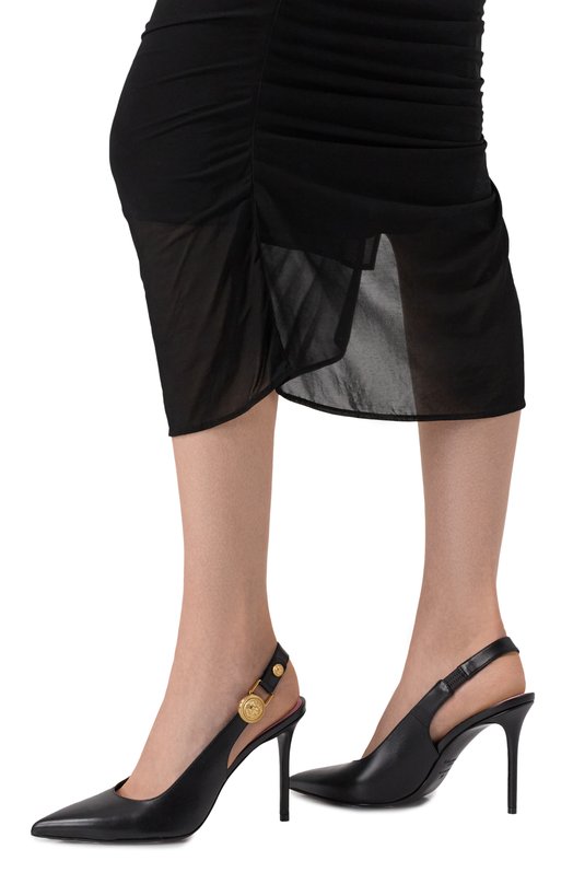 Кожаные туфли Eva 95 Balmain DN1UK047/LVIT Чёрный  DN1UK047/LVIT Фото 3