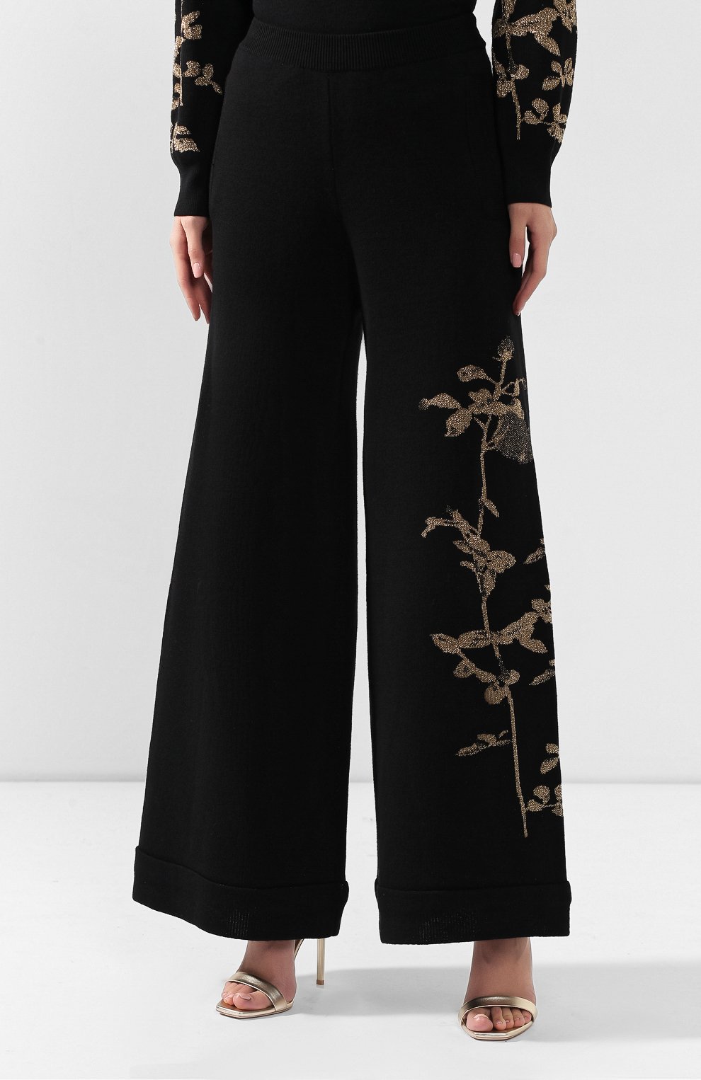 Шерстяные брюки DRIES VAN NOTEN черного цвета по цене 68400 руб., арт. 192-11247-8726, фото 3 Шерстяные брюки DRIES VAN NOTEN, арт. 192-11247-8726, фото 3