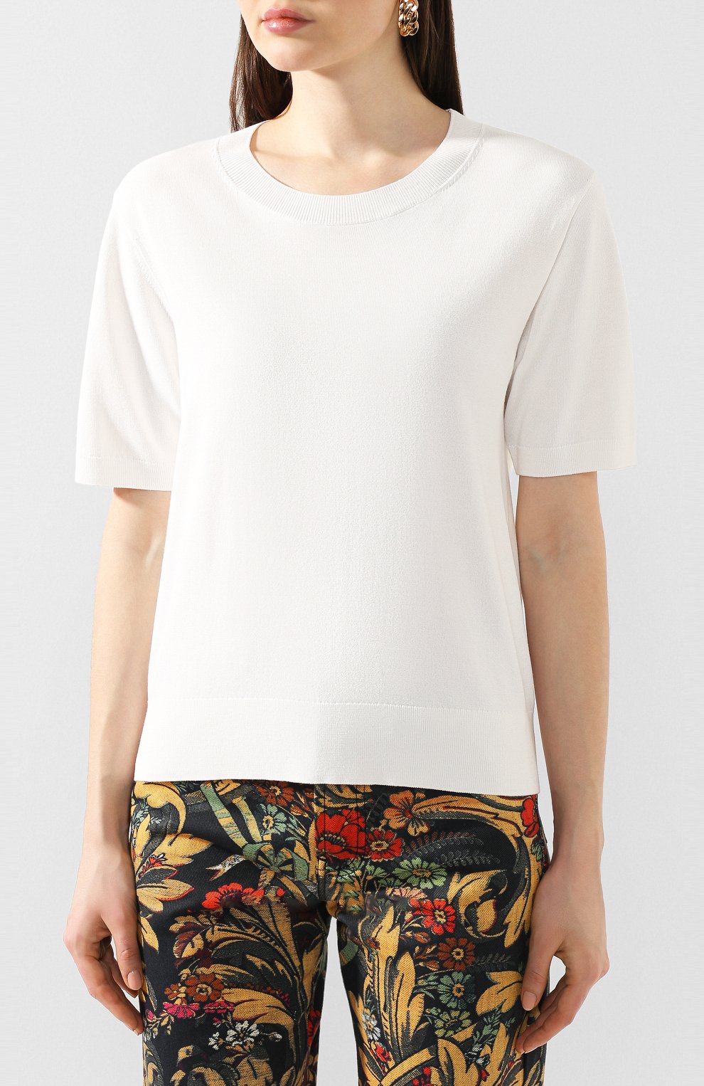 Топ из смеси вискозы и хлопка DRIES VAN NOTEN, арт. 201-11229-9706, фото 3