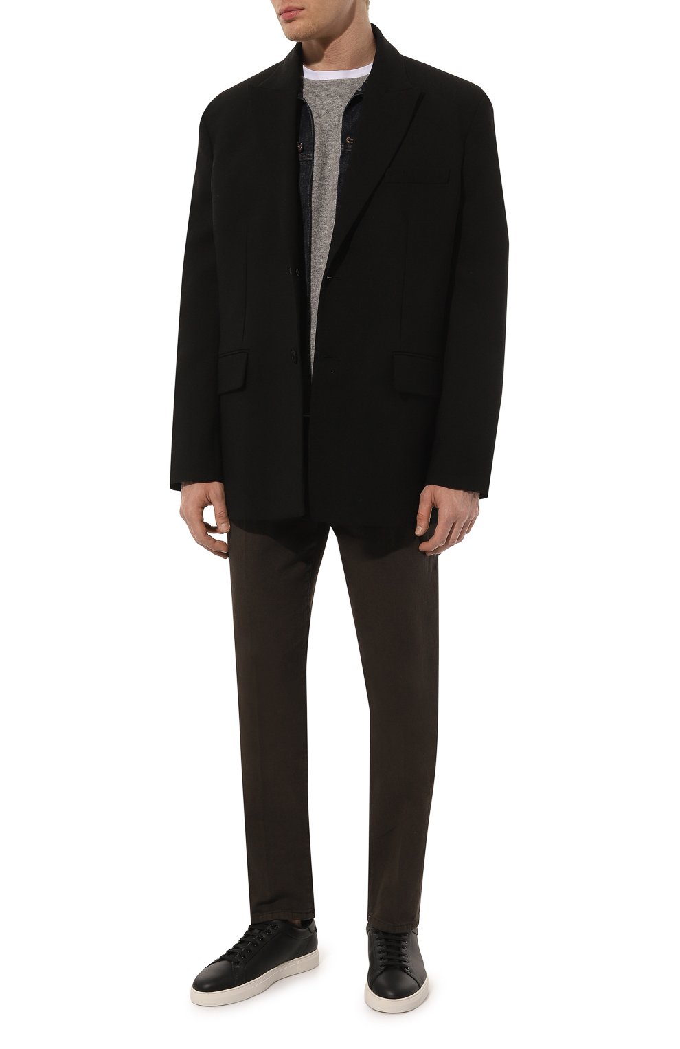 Кожаные кеды EMPORIO ARMANI, арт. X4X598/XF662, фото 2