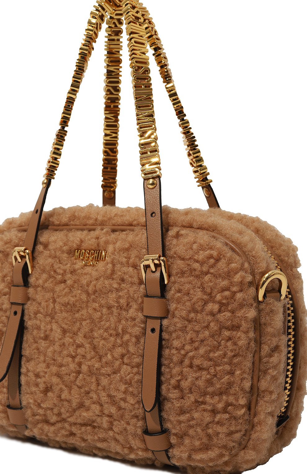 Сумка lettering mini MOSCHINO светло-коричневого цвета по цене 87550 руб., арт. A7370/8222, фото 3 Сумка lettering mini MOSCHINO, арт. A7370/8222, фото 3