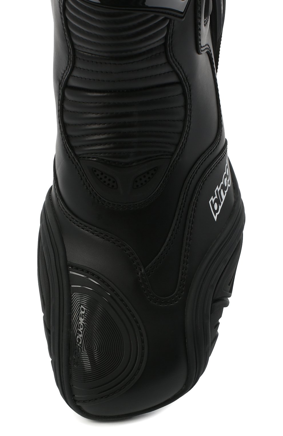 Мужские черные кожаные сапоги tyrex biker BALENCIAGA купить в
