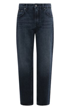 Женские джинсы DOLCE & GABBANA синего цвета, арт. FTAIAD/G8KR4 | Фото 1 (Длина (брюки, джинсы): Стандартные; Драгоценные камни: Проставлено; Материал сплава: Проставлено; Материал внешний: Хлопок, Деним; Кросс-КТ: Деним; Стили: Кэжуэл; Детали: Делаве; Силуэт Ж (брюки и джинсы): Бойфренды)