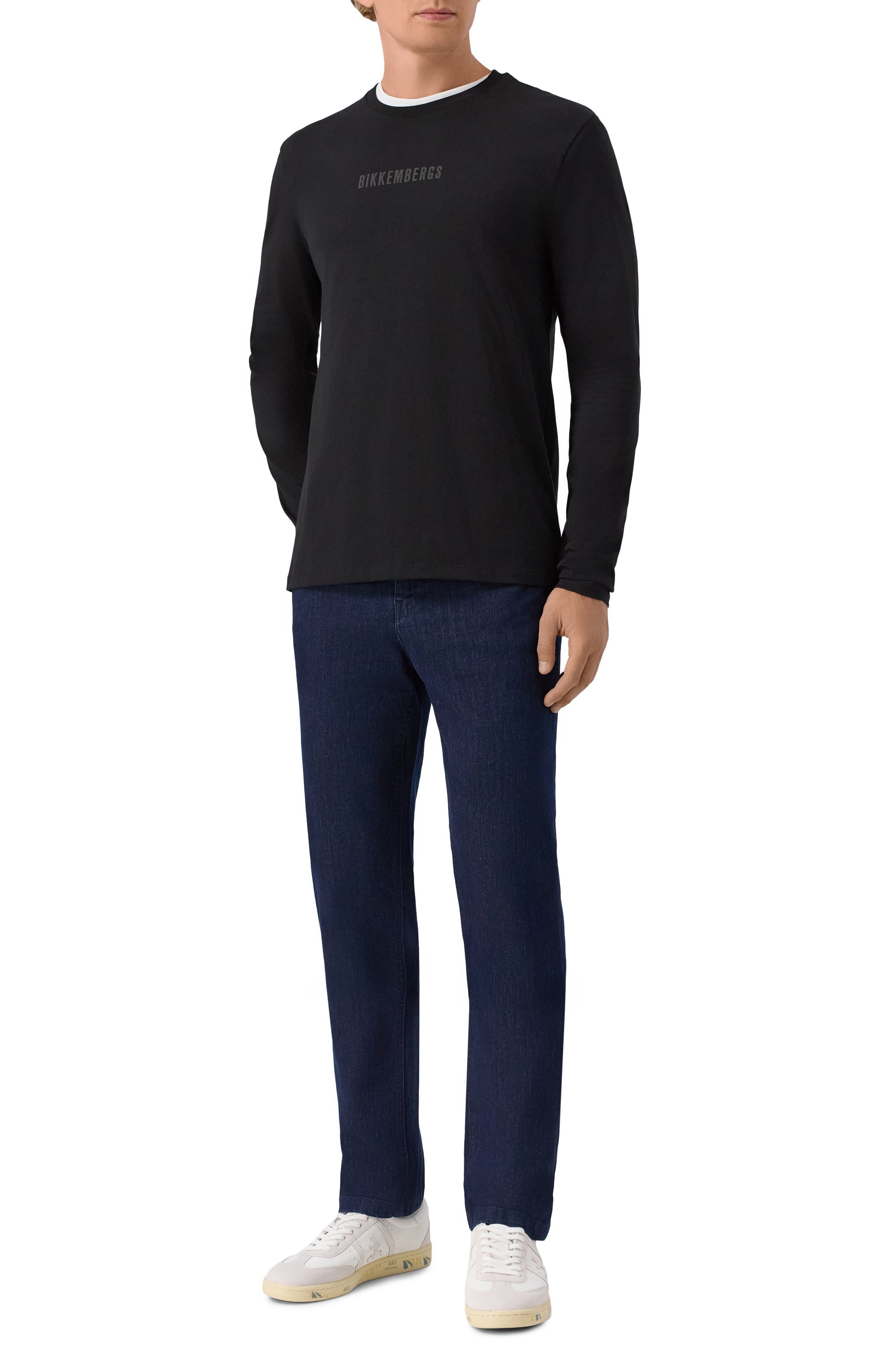 Хлопковый лонгслив DIRK BIKKEMBERGS, арт. BMT1228, фото 2