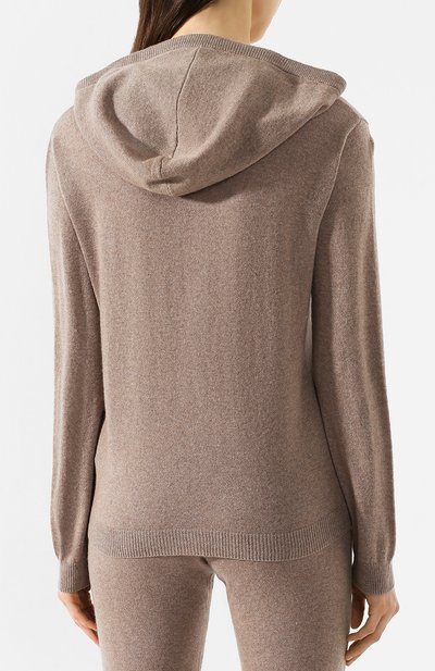 Кашемировый кардиган NOT SHY коричневого цвета по цене 24750 руб., арт. 3501010C, фото 4 Кашемировый кардиган NOT SHY, арт. 3501010C, фото 4