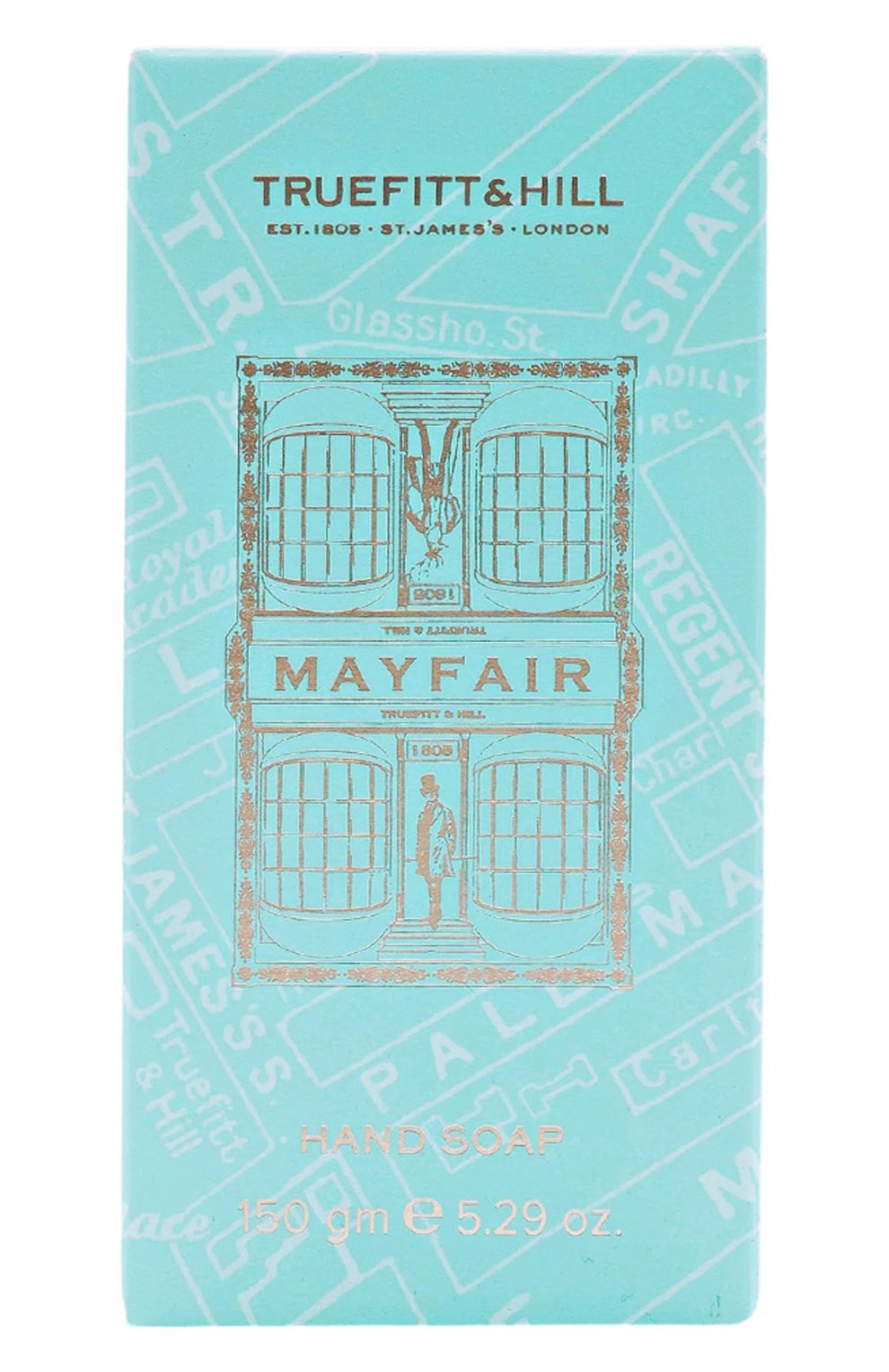 Люкс-мыло для рук и тела mayfair (150g) TRUEFITT AND HILL бесцветного цвета по цене 8000 руб., арт. 01140, фото 2 Люкс-мыло для рук и тела mayfair (150g) TRUEFITT AND HILL, арт. 01140, фото 2