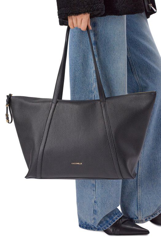 Сумка-тоут Nory Coccinelle E1 U45 11 01 01 Чёрный  E1 U45 11 01 01 Фото 2